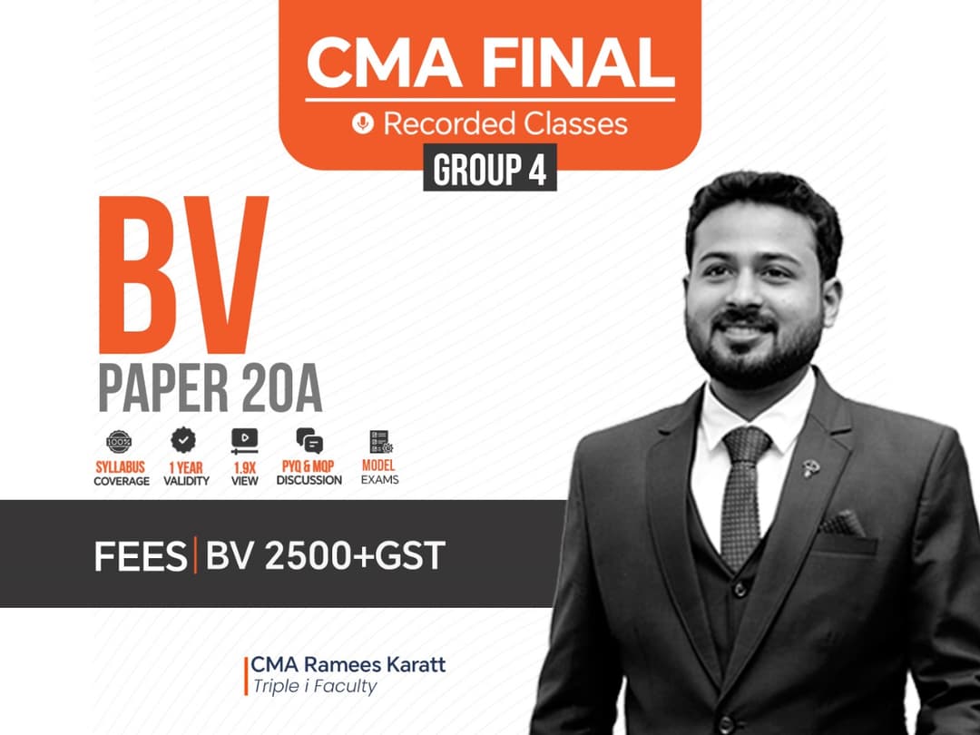 CMA Final - BV - Paper 20A