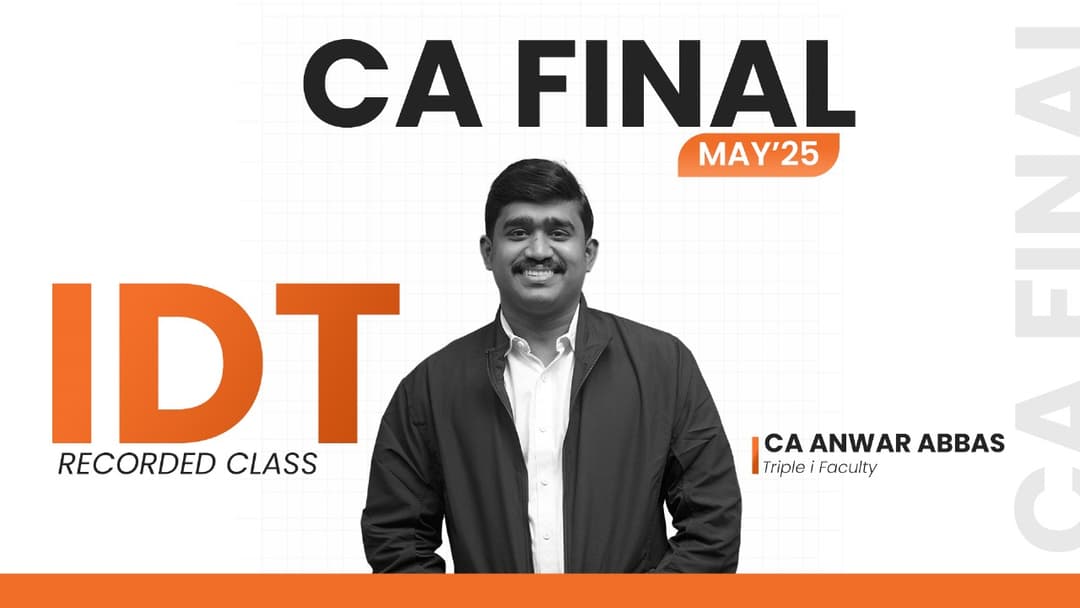 IDT - CA Final May 25